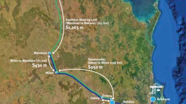 Toowoomba to Gladstone and Toowoomba to Brisbane Inland Rail routes compared by AEC Group consultants.