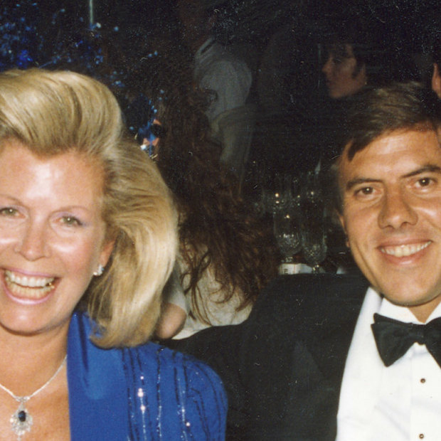 Happier times: the late Christopher Skase with wife Pixie in the 1980s.