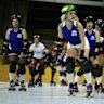 Victorian Roller Derby League during training in Sunshine.