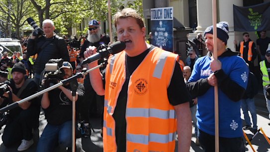 CFMEU national secretary Zach Smith.