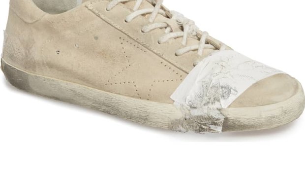 What the duct? The Golden Goose sneakers that have tape on the toe are more than $700.