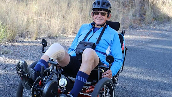 Clive Bassett is in his 80s and enjoys riding his electric trike for exercise and fun. He does not hold a driver’s licence.