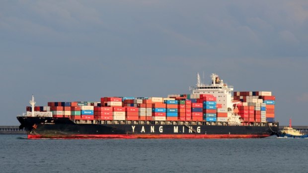 YM Efficiency lost 83 containers overboard off the central coast.