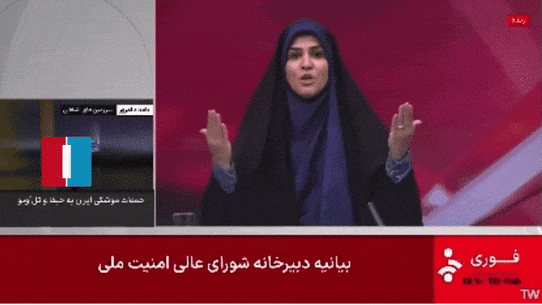 Iranian state broadcaster IRIB was struck by an Israeli missile.