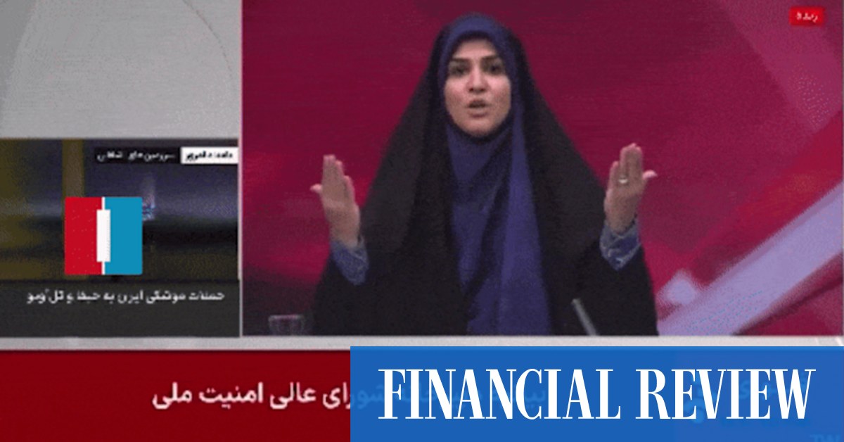 The US president said Iran was seeking to negotiate as both sides exchanged airstrikes, with Israel hitting a state broadcaster and Iran killing eight in Tel Aviv.