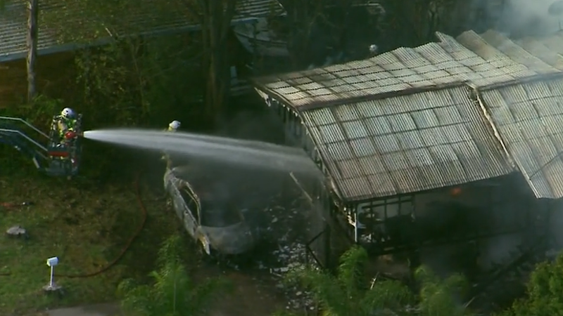 Two dead, four escape as blaze engulfs Logan home