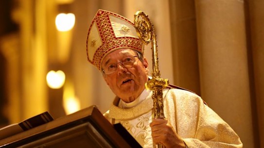 George Pell at St Marys Cathedral, Sydney in 2014.