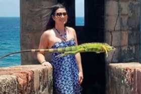 Leaping lizards! Iguana's ultimate photobomb goes viral
