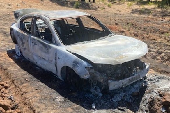 Dinh Lam Nguyen’s burnt-out car was found in bushland in Chidlow. 