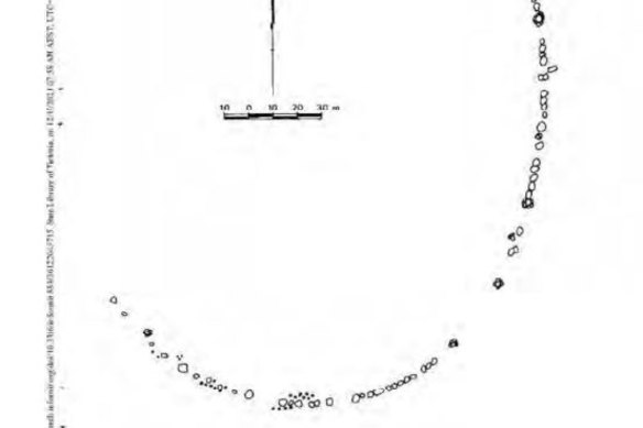 A 1980 diagram of the stone arrangement near Lake Bolac.