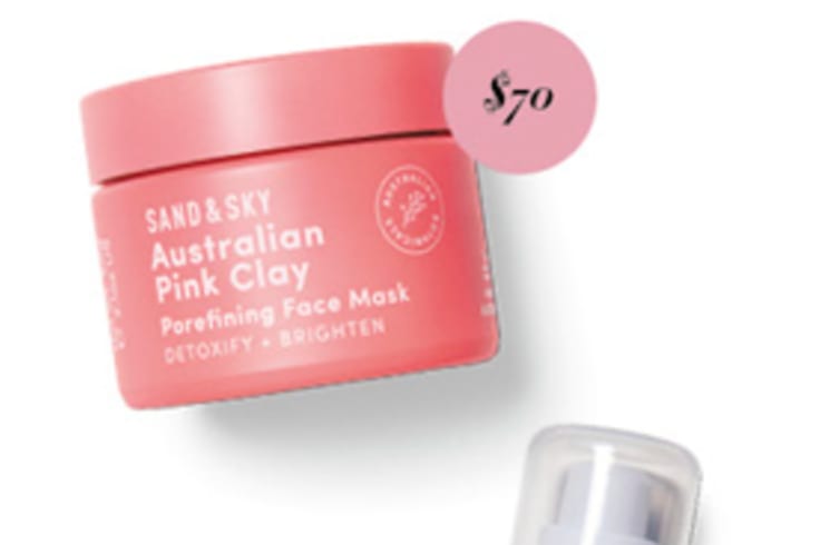 Sand & Sky Australian Pink
Clay Face Mask, $70.
