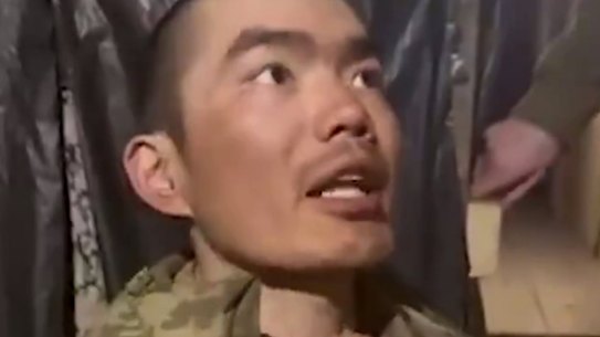 Ukraine President Volodymyr Zelensky posted footage on X showing what he said was one of two Chinese citizens captured by the Ukraine army.