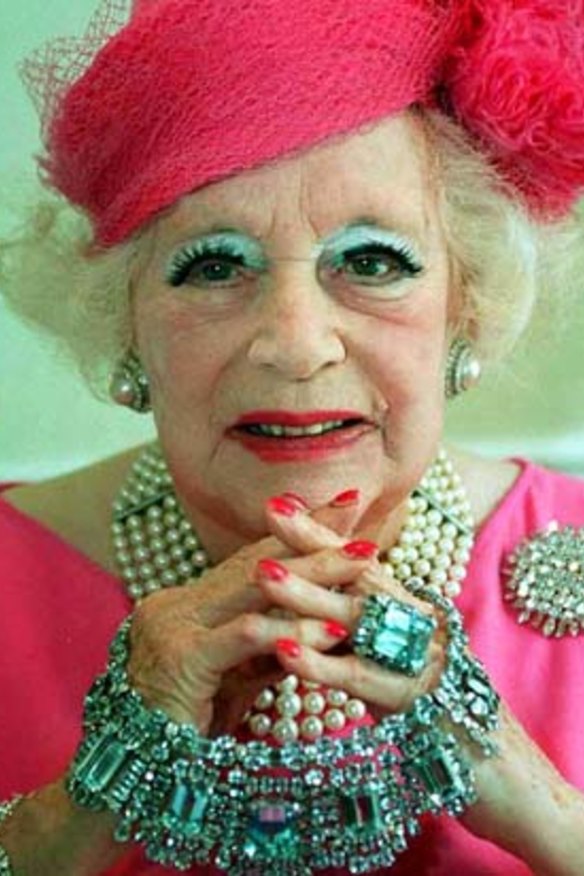 Not telling: the late Dame Barbara Cartland.
