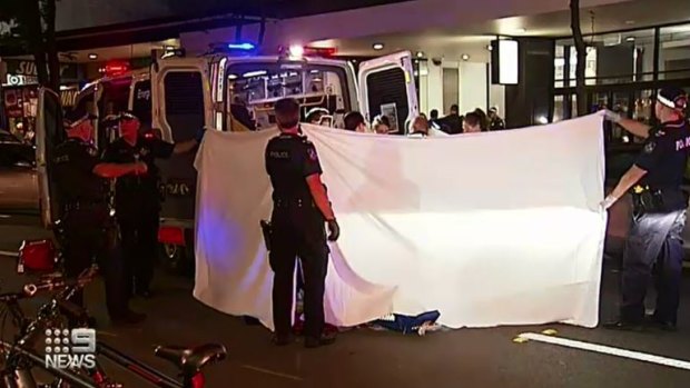 Police were called to a complex in Brisbane on Australia Day where several people were injured, including a teen who had stab wounds to his chest.