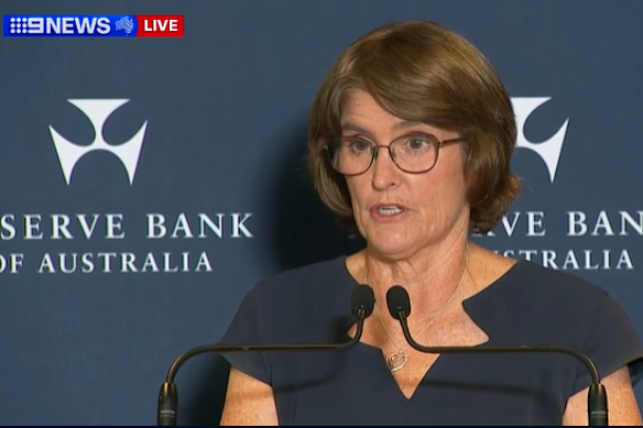 RBA governor Michele Bullock.