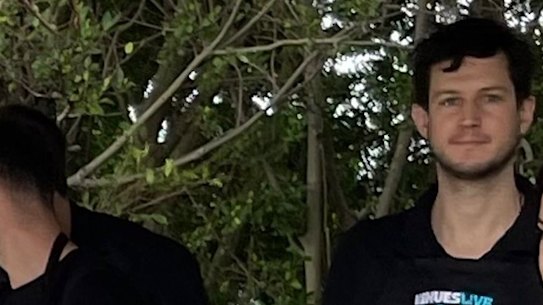 Former Liberal MP Rory Amon working at Leichhart Oval on the weekend.