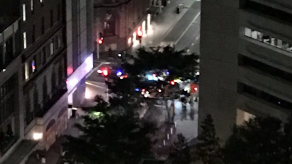 Emergency services are on the scene of the gas leak in Martin Place.