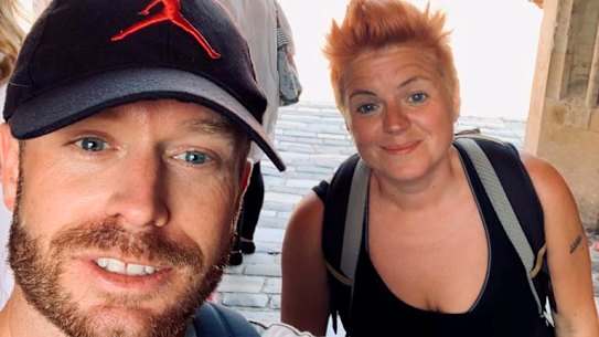 Writer Gary Nunn and his friend Nat.