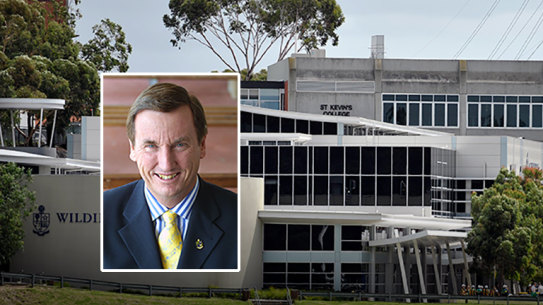 Stephen Russell, former headmaster at St Kevin's College, resigned after the reference was exposed.