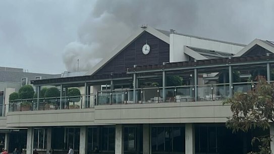 A fire has broken out at Melbourne’s historic Kooyong Tennis Club, one of Australia’s most prestigious tennis venues.

