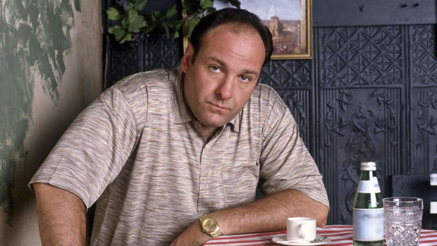 The late James Gandolfini as mob boss Tony Soprano. His signature short-sleeve dad shirts have become a style inspiration.