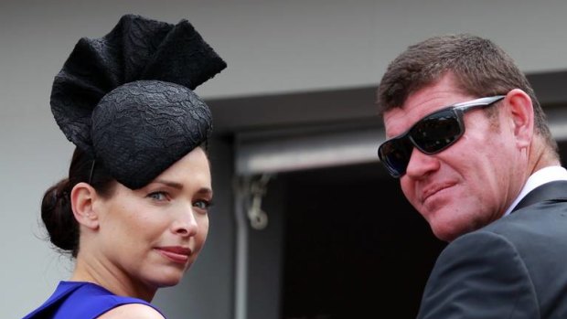James Packer and former wife Erica in the Birdcage.