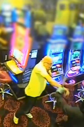 Police have released CCTV images after two men allegedly smashed their way into a St Albans gaming venue on November 12, 2018, armed with a machete and a metal pole.