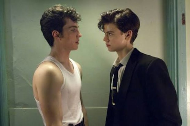 Aaron Taylor-Johnson (left) as John Lennon and Thomas Brodie-Sangster (right) as Paul McCartney in Nowhere Boy