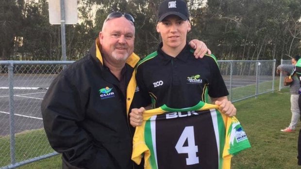 Brett Beasley and his son Jack.