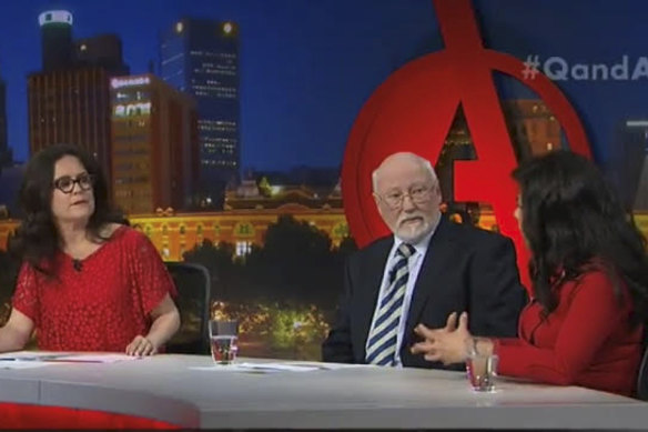 Annabel Crabb, author Julian Cribb and Veena Sahajwalla.