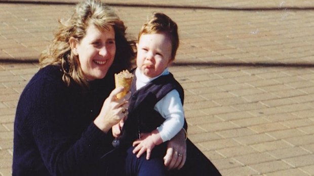 Lea and her son Christopher soon after they were diagnosed with Fabry disease in 1996. 