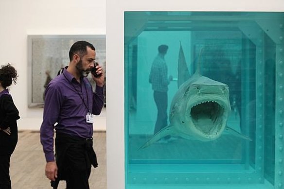 Damien Hirst’s work The Physical Impossibility of Death in the Mind of Someone Living.