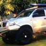 Ute owner clings onto tray for half-an-hour during thieves' joyride