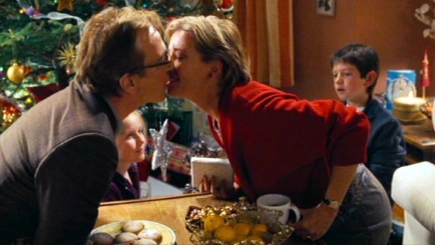 Emma Thompson and Alan Rickman in a scene from Love Actually (2003)
