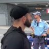 Neo-Nazi leader confronted by Sydney police, banned from Australia Day events