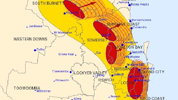 South-east Queensland soaked as severe storms roll through