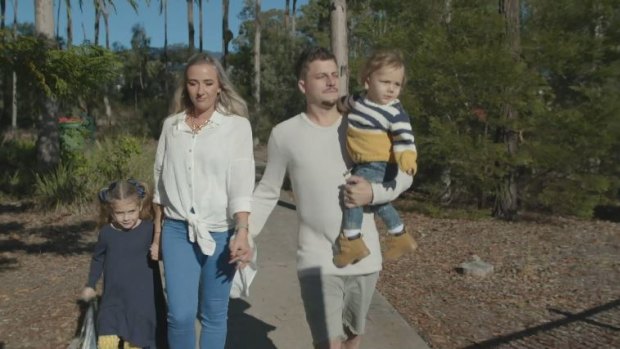 The Allisters - Harper, Sarah, Luke and Hunter - were on their usual Easter holiday at Fraser Island when a dingo got into their campervan and dragged Hunter out.