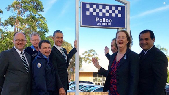 Police minister Michelle Roberts announcing Armadale Police Station will open 24-hours a day, in July 2017.