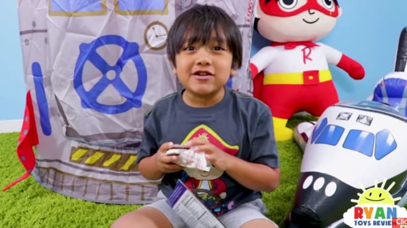 Seven-year-old makes $31 million a year playing with toys on YouTube