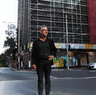 Philip Vivian of Bates Smart outside the old Bank of China offices on York Street, and artist’s impressions of how the conversion to a hotel will look.