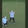 Poppy McIlroy sinks mammoth putt.