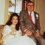 Lang Hancock and Rose Lacson on their wedding day in 1985.