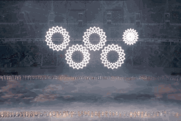 The embarrassing Olympic rings misfire at the Sochi Winter Games opening ceremony.