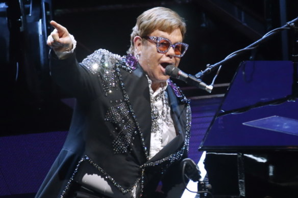 Elton John during his Farewell Yellow Brick Road Tour in Sydney in December 2019..