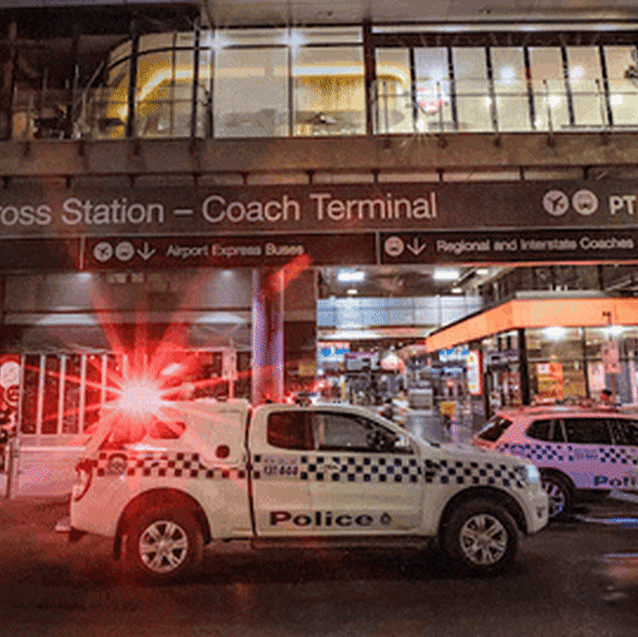 Spencer Street on Thursday night.