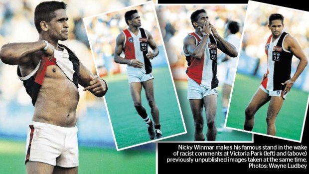 Nicky Winmar's famous protest.