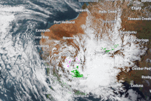 A normally bone-dry pocket has copped more than a quarter of its average annual rainfall in just 24 hours.