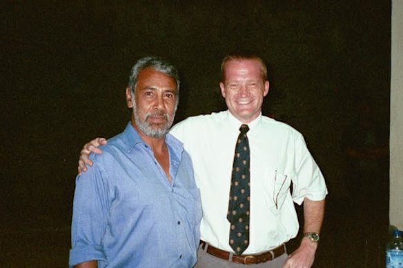 MacLeod with Xanana Gusmão in Timor-Leste in 1999. In 2002, Gusmão became the country’s first president.