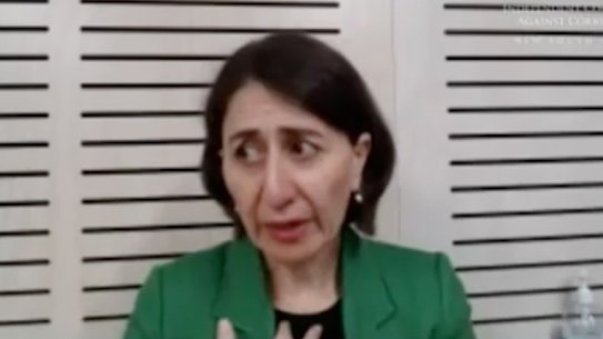 Former premier Gladys Berejiklian at ICAC on Friday.