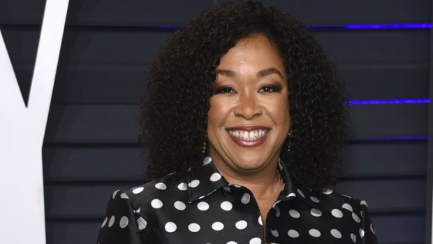The most powerful woman in Hollywood, writer-producer Shonda Rhimes.